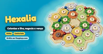 Hexalia: ilha de hexágonos em 3D com florestas, campos, montanhas, aldeias e estradas coloridas