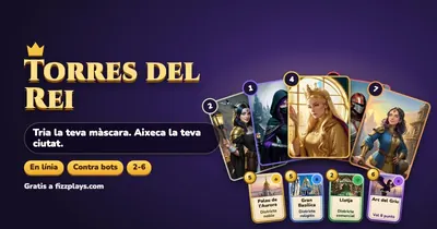 Torres del Rei: cartes de personatges emmascarats i una reina coronada